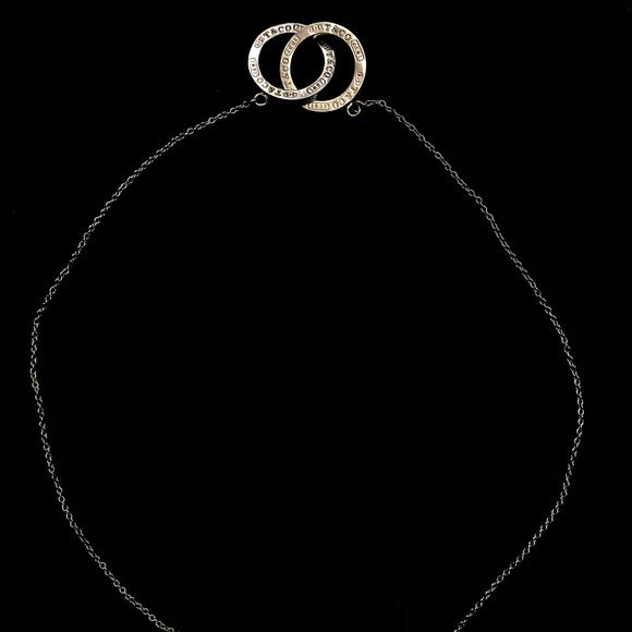 Tiffany & Co. Silver Interlocking Infinity Rings Necklace - Picture 5 of 10